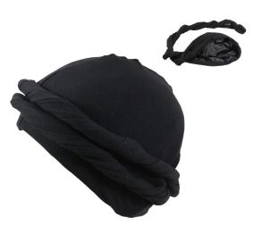 Men's Fashionable New Headband Hat (Option: Black-XL)