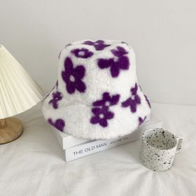Autumn And Winter New Women's Warm Plush Hat (Option: Purple-Adjustable)