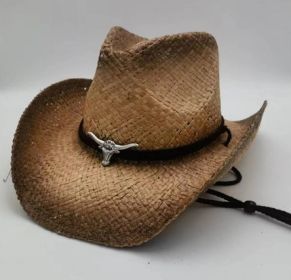 Summer Outdoor Ethnic Style Fedora Hat West (Option: R22B-Free Size)