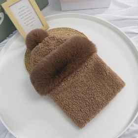 Women's Autumn And Winter Wind-proof Cycling Scarf Mask Integrated (Option: Coffee-Children Size)