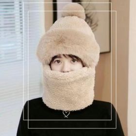 Women's Autumn And Winter Wind-proof Cycling Scarf Mask Integrated (Option: Khaki-One size)