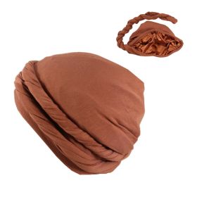 Men's Fashionable New Headband Hat (Option: Caramel-XL)