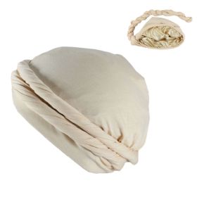 Men's Fashionable New Headband Hat (Option: Beige-XL)