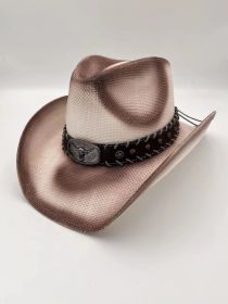 Summer Outdoor Ethnic Style Fedora Hat West (Option: R33B-Free Size)