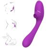 10 sucking and vibration modes; Automatic Women Vibrate Powerful ThrustinG Viberate Adult Toy for Women Pleasure Inch Smooth Bendable Silicone Wand wi