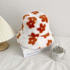 Autumn And Winter New Women's Warm Plush Hat (Option: Orange-Adjustable)